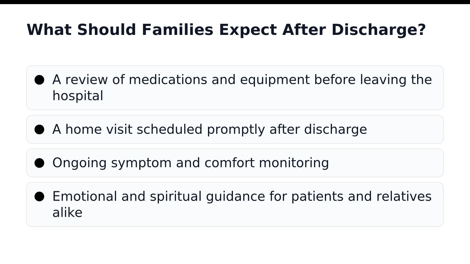 Family caregiver comforting a loved one receiving hospice care at home
